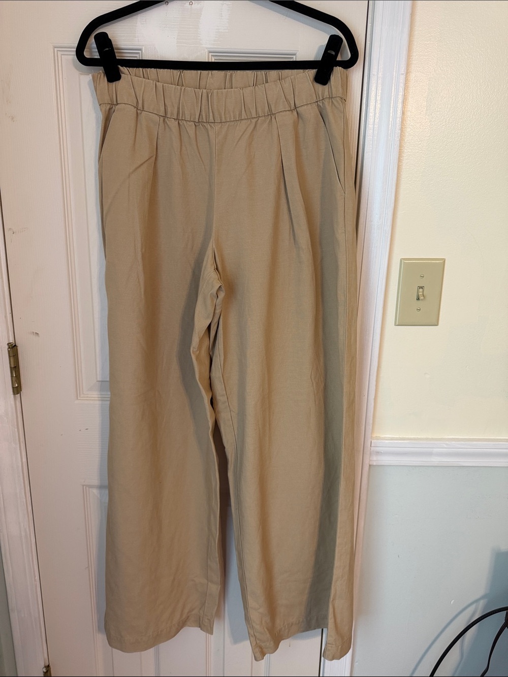 Universal Thread Wide-Leg Pull-On Pants - Beige